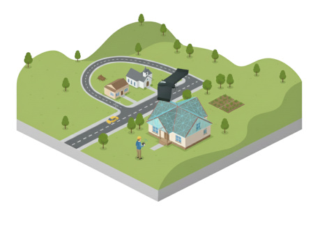 Roof captured from drone